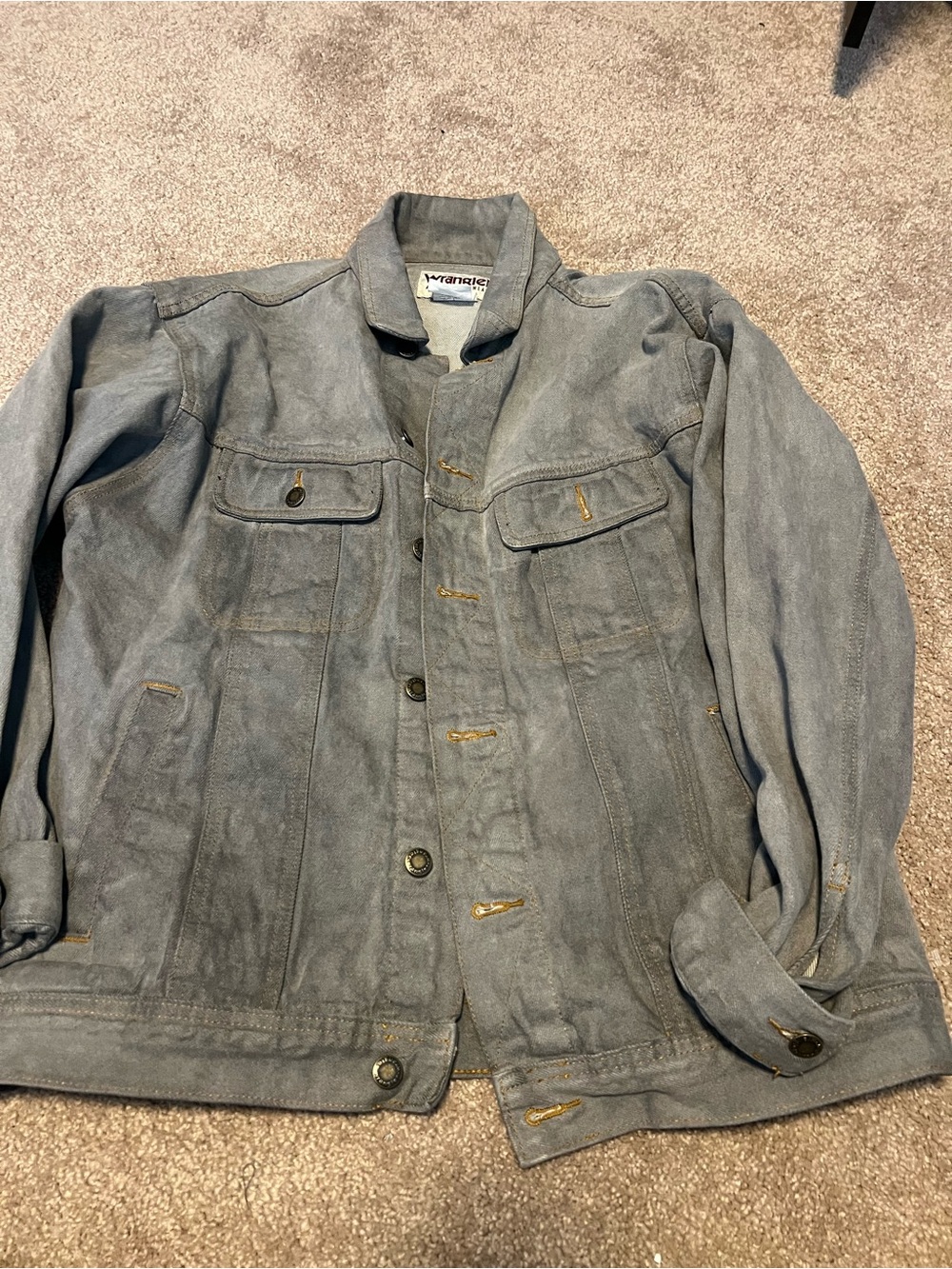 Wrangler Men's Gray Lightweight Denim Jacket
